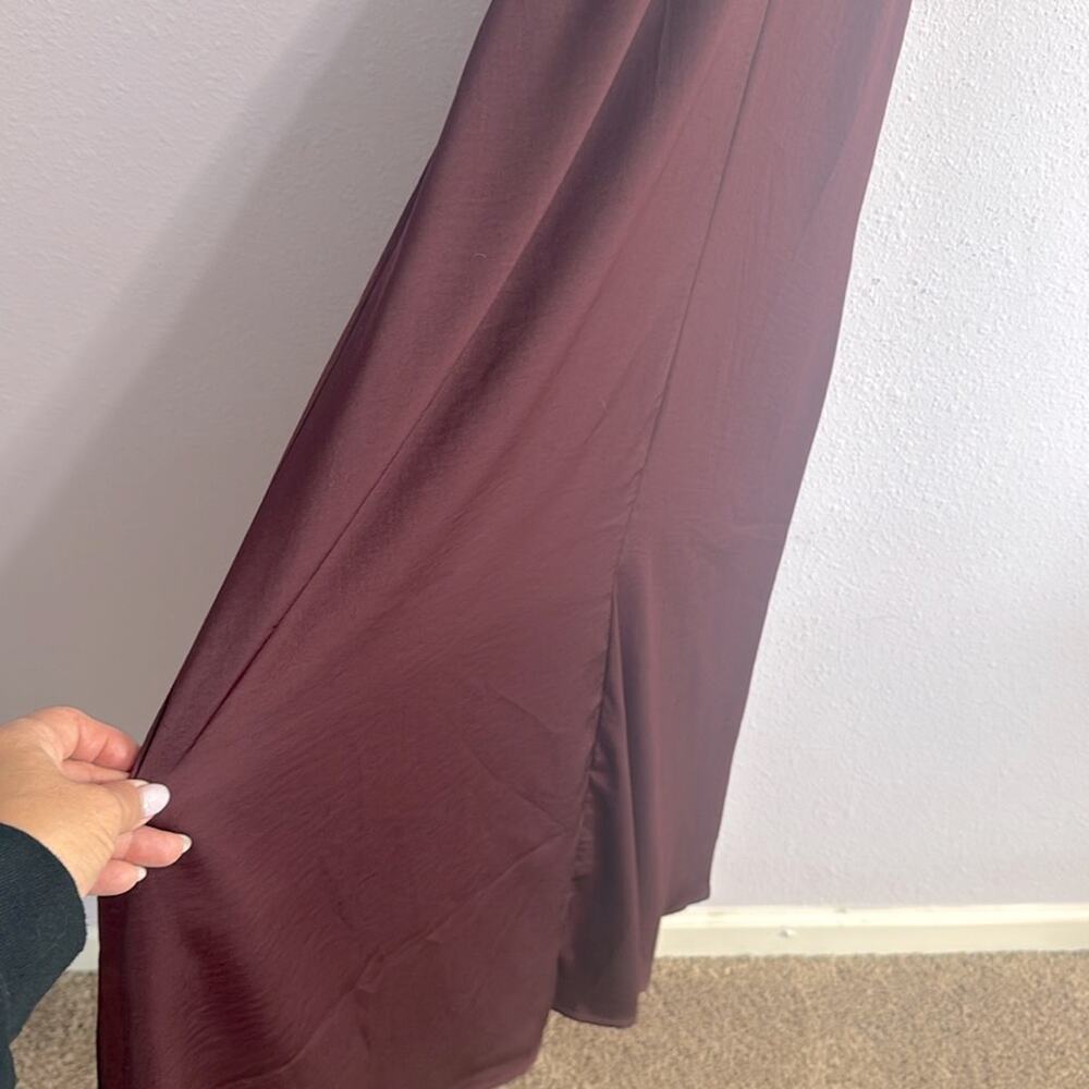 NWT Banana Republic Women Elegant Burgundy Sleeveless cocktail Midi Dress Size 4 - Picture 4 of 8